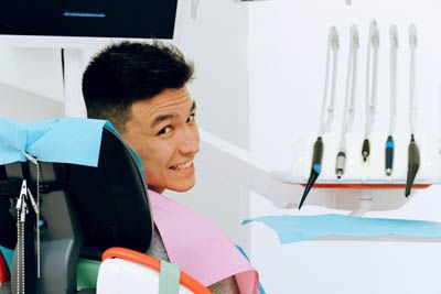 man getting oral surgery in Olympia, WA
